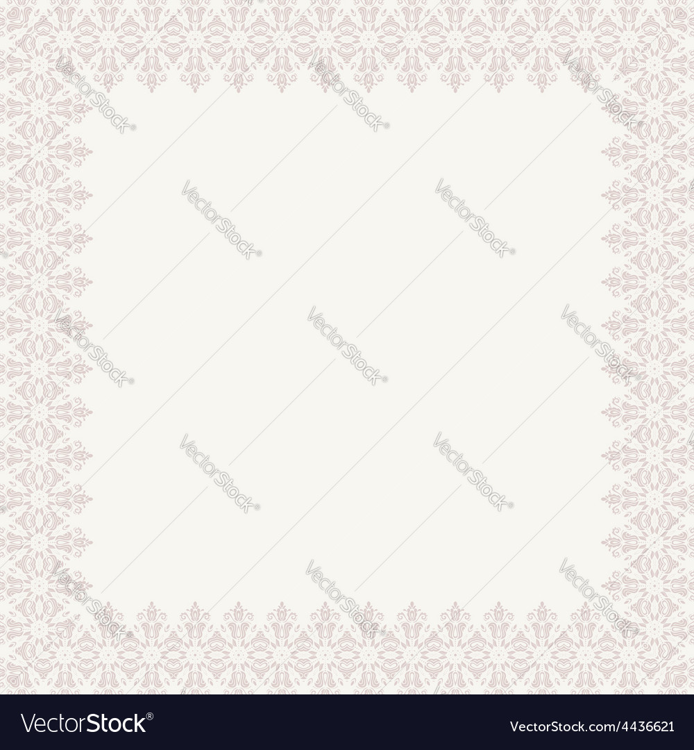 Floral Modern Frame Royalty Free Vector Image - VectorStock