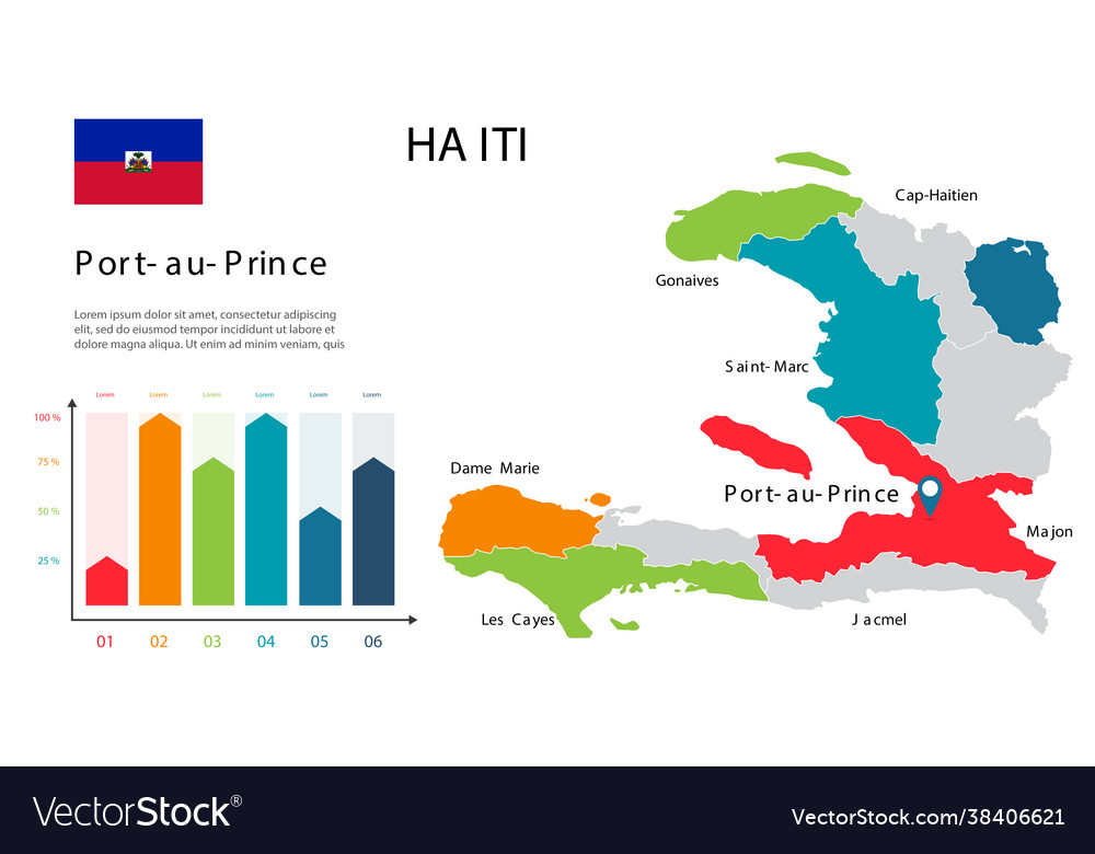 Haiti map image a global in form