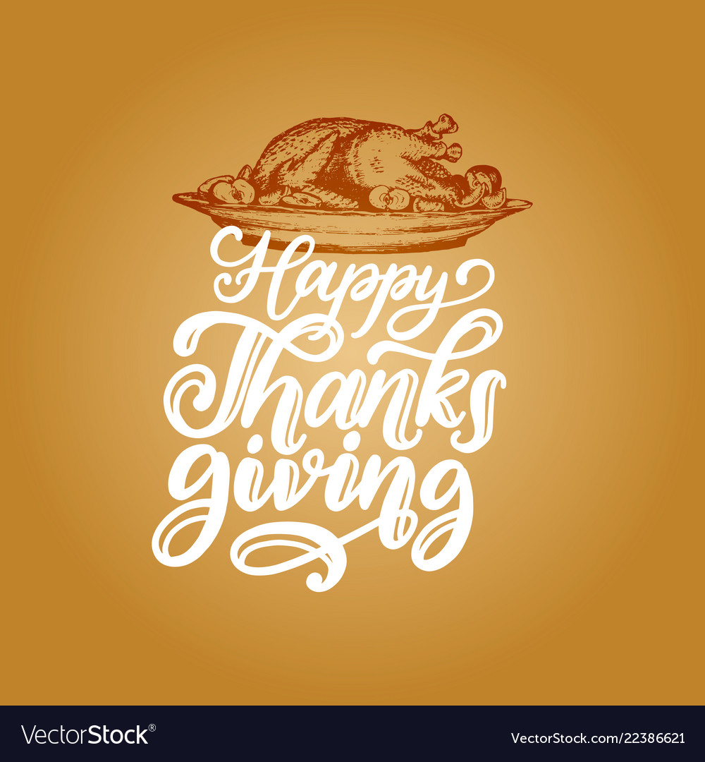 Happy Thanksgiving Handschrift