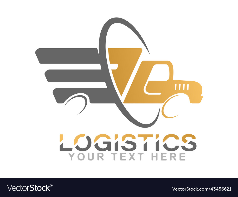 Logistics template for company logo business Vector Image