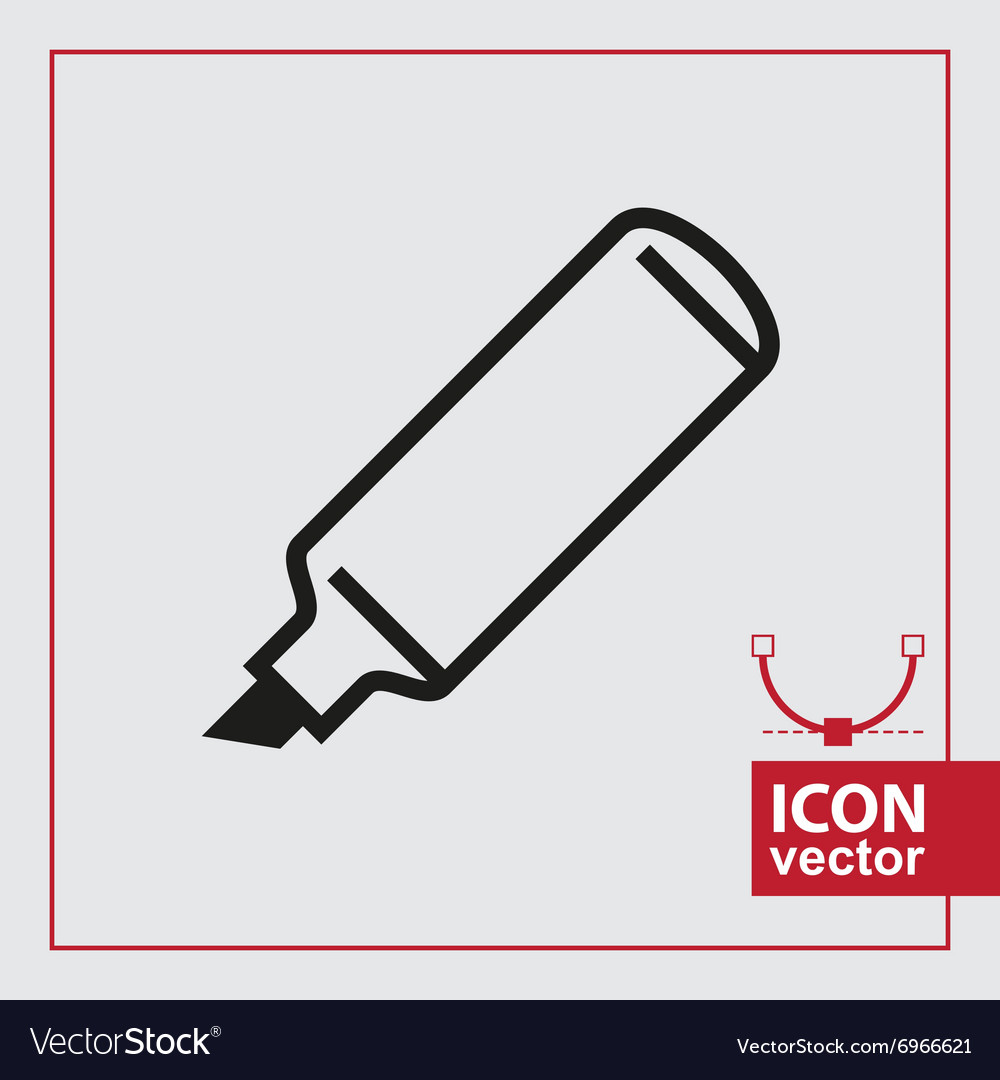 Marker simple icon