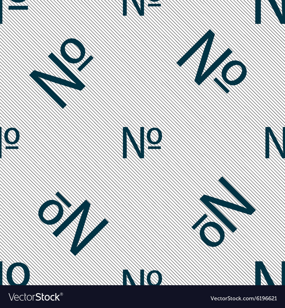 Number icon set flat modern seamless pattern