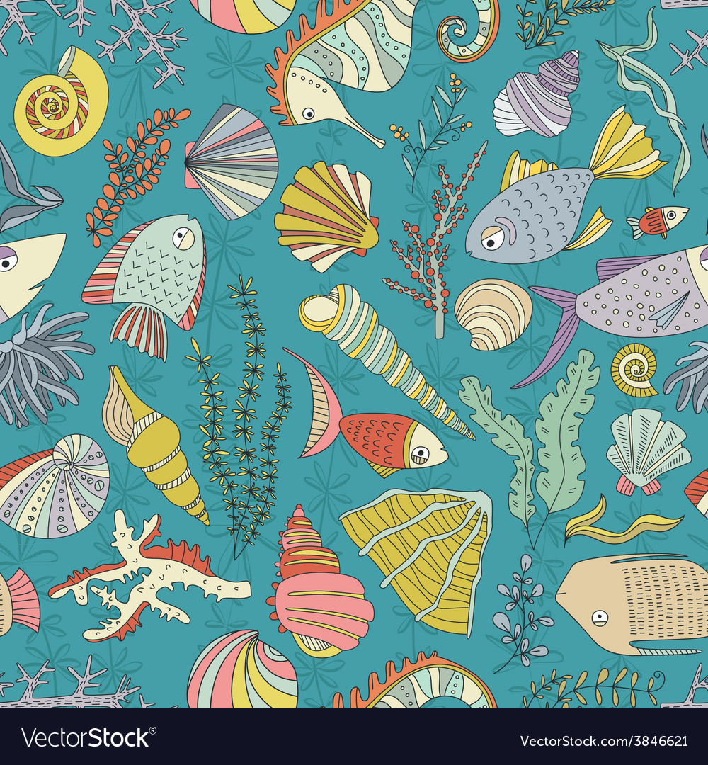 Ocean Seashell Pattern