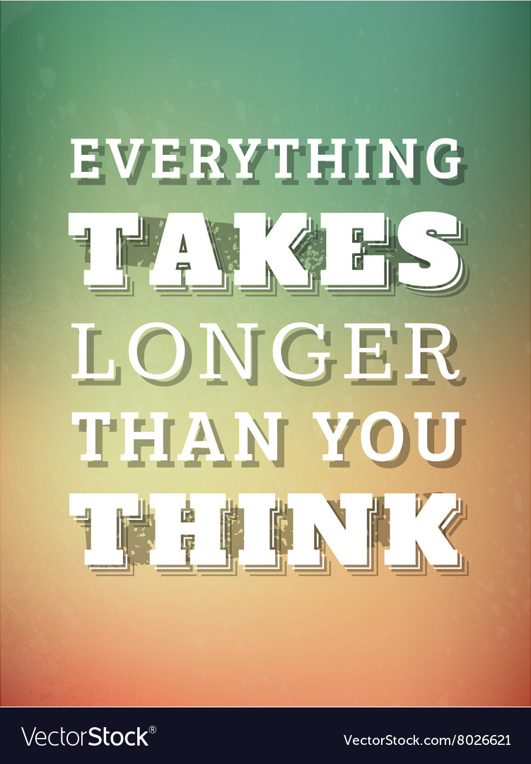 Typography poster with motivational quote