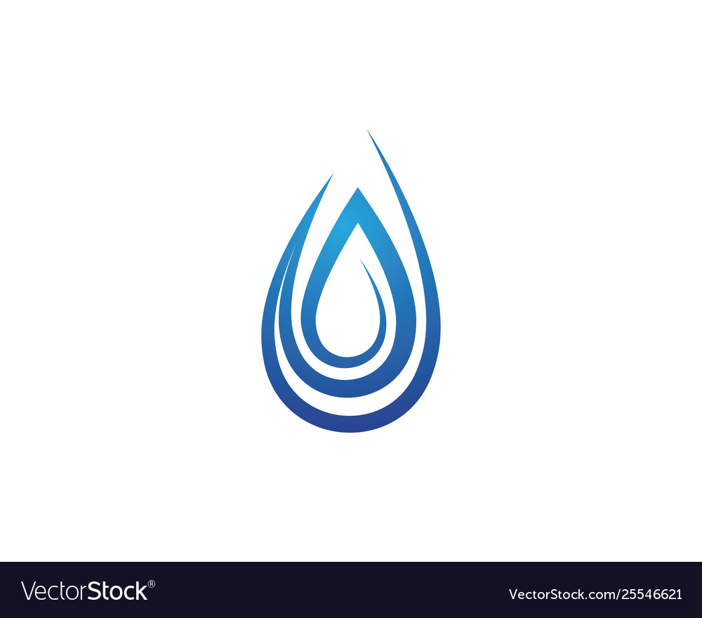 Water drop logo template