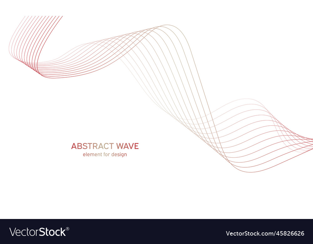 Abstract colorful wave element for design vector image Abstract colorful wave element for design