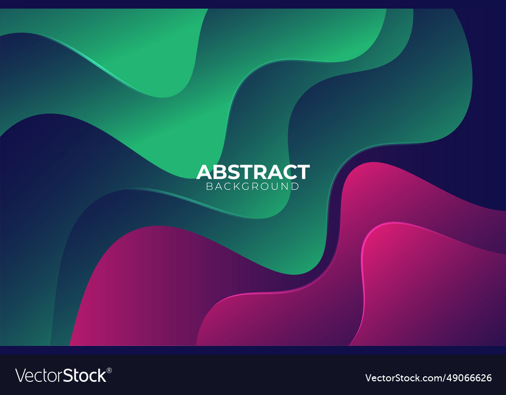 Abstract wavy paper cut layer gradient background vector image Abstract wavy paper cut layer gradient background