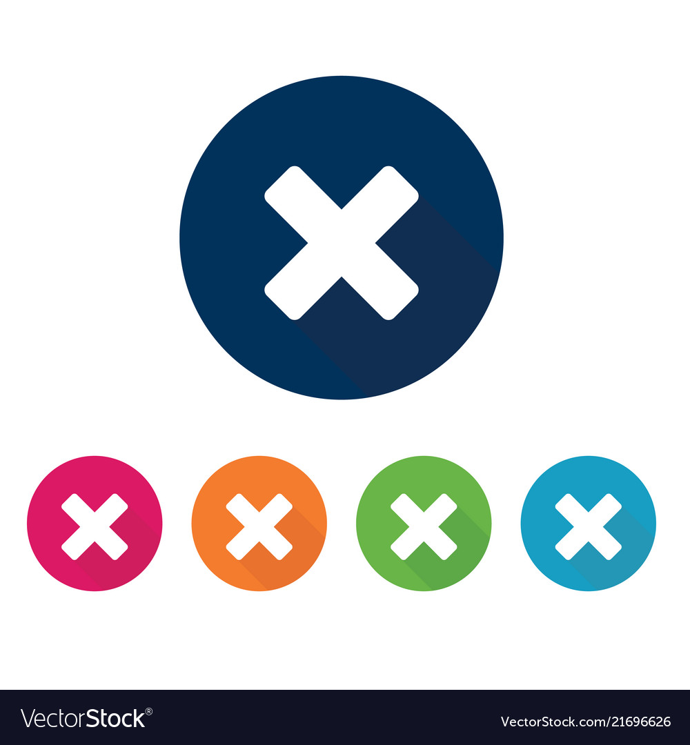 Close buttonflat design