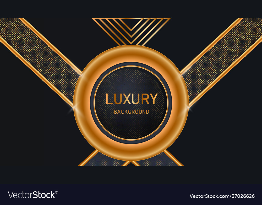 Dark abstract background with black overlap layers vector image Dark abstract background with black overlap layers