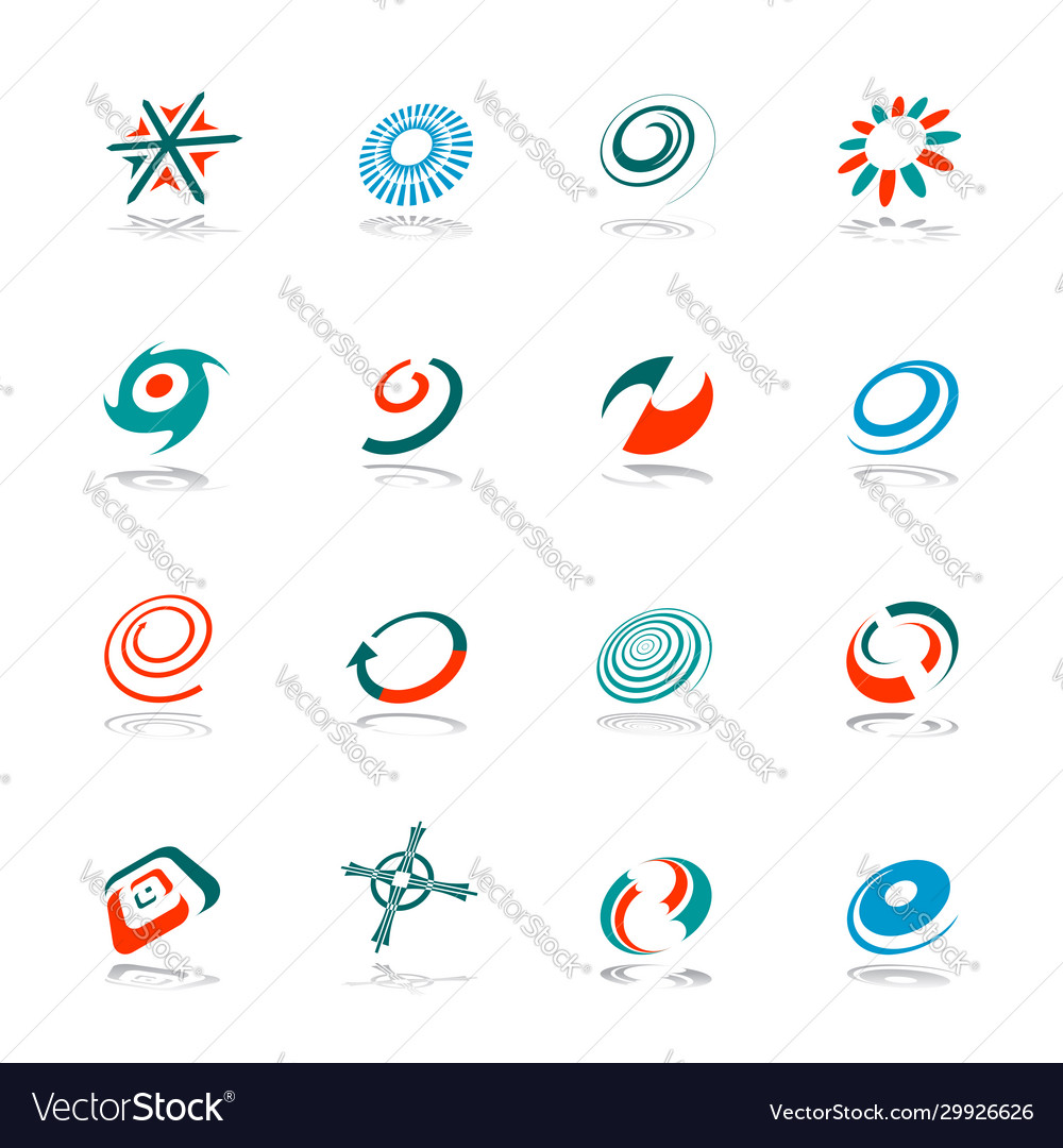 Design elements set vector image Design elements set