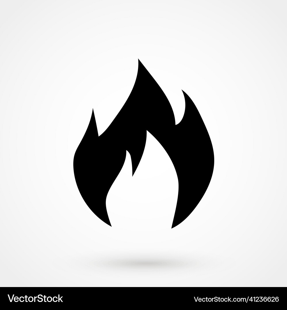 Fire icon Royalty Free Vector Image - VectorStock