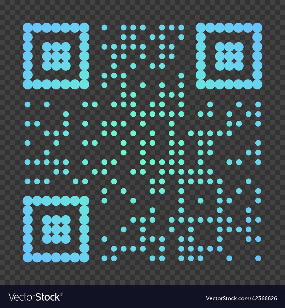 Qr code sample for smartphone scanning vector image Qr code sample for smartphone scanning