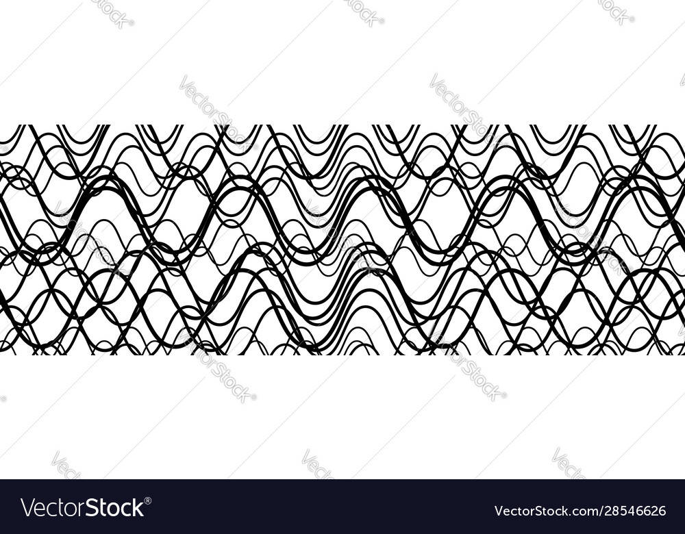 Random wavy zig-zag lines abstract art texture