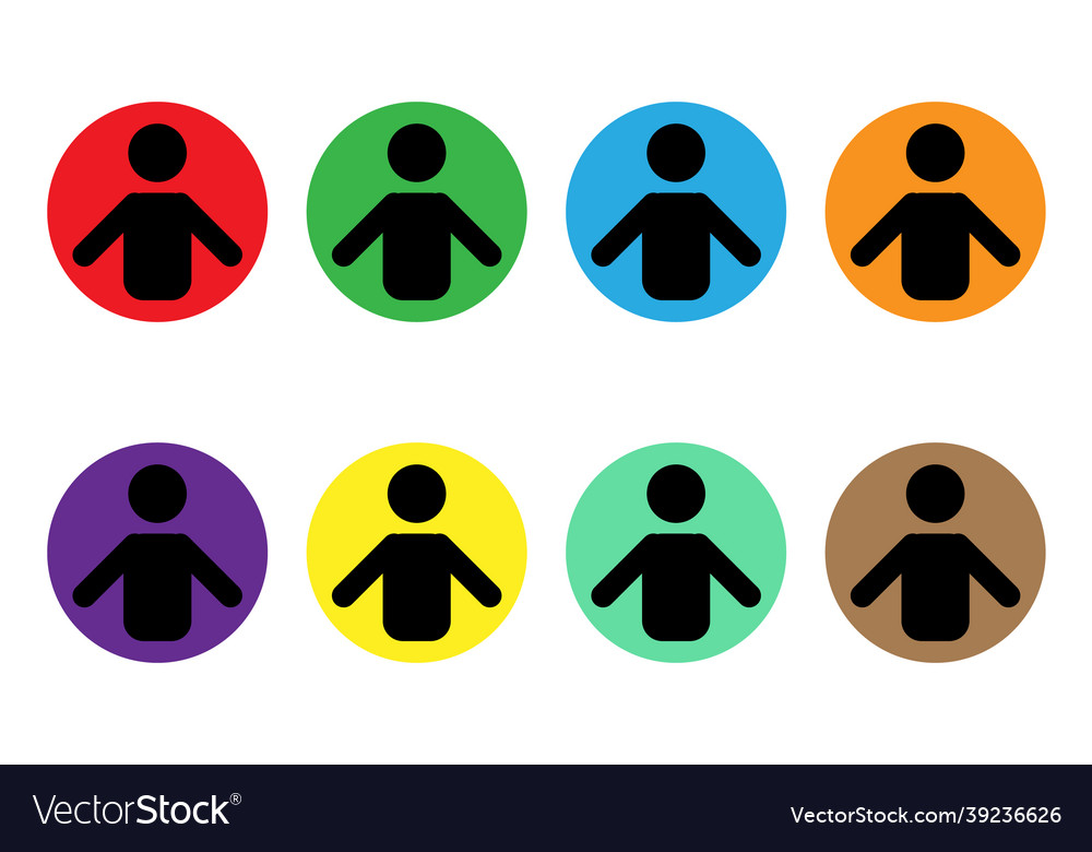 User design badge icon in different colors