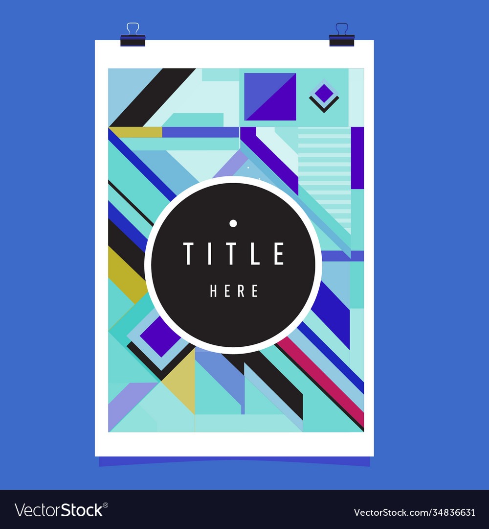 Abstract colorful geometric pattern background Vector Image Abstract colorful geometric pattern background