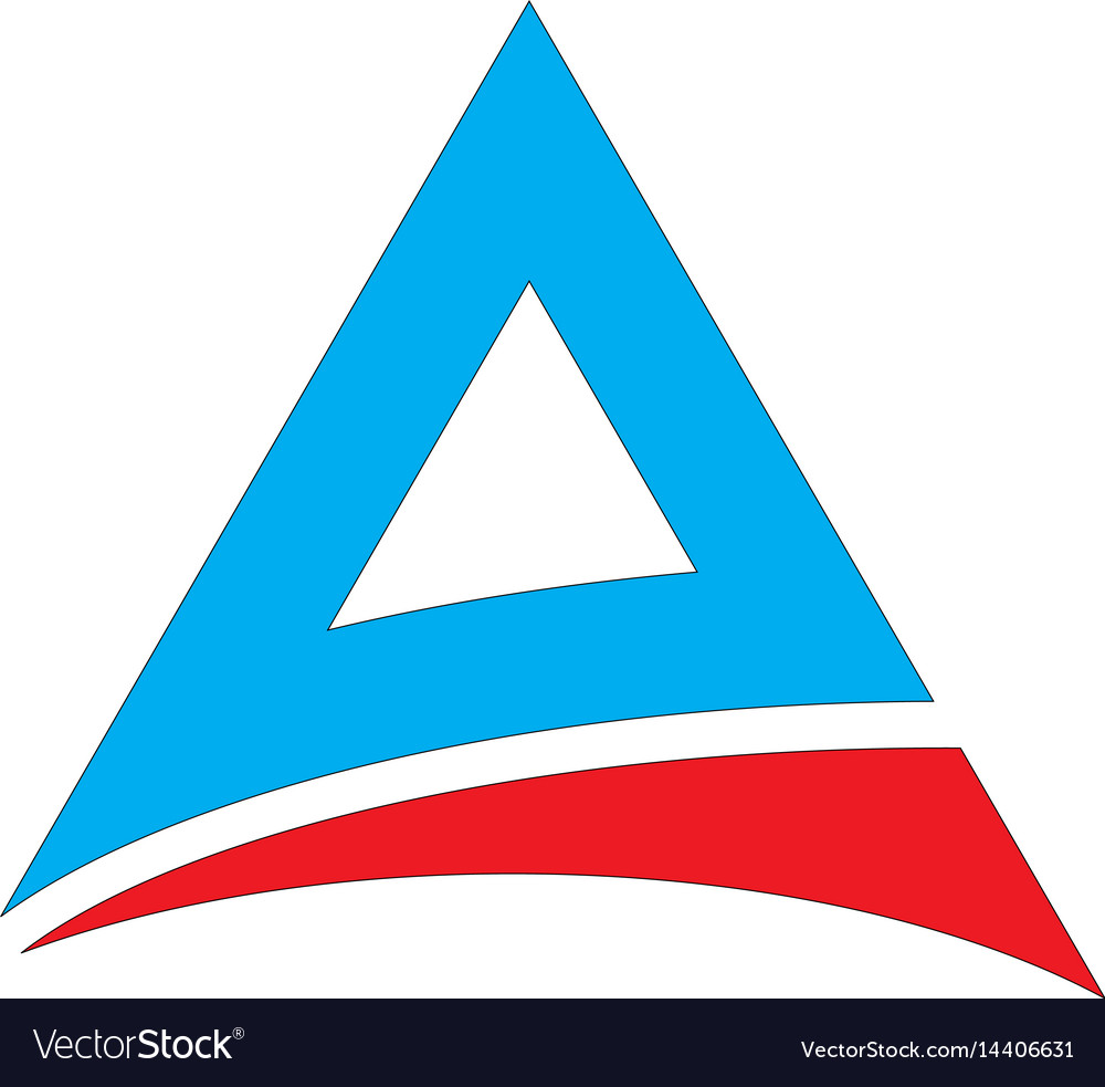 Abstraktes Dreieck Logo Vorlage