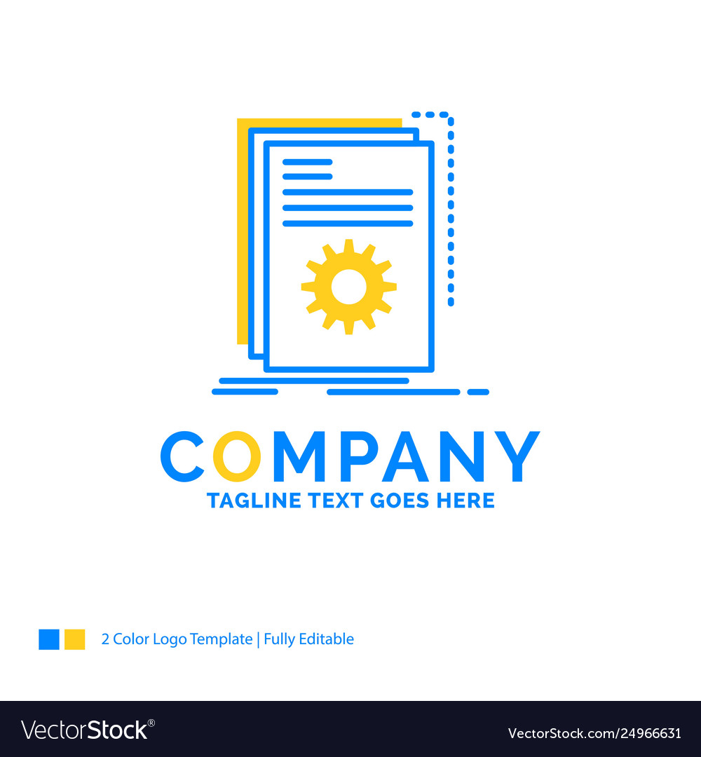 App build developer program script blue yellow vector image App build developer program script blue yellow