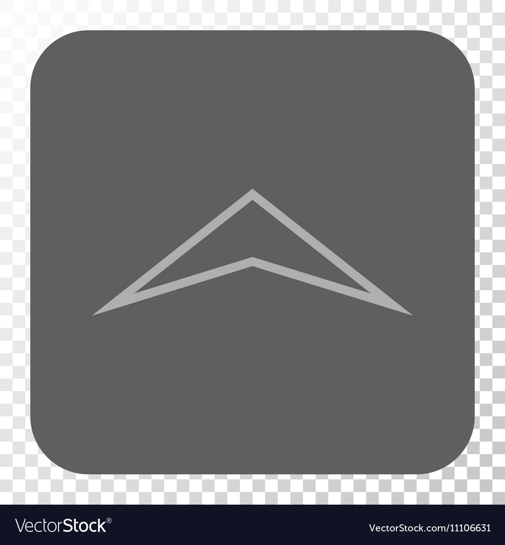 Arrowhead up rounded square button