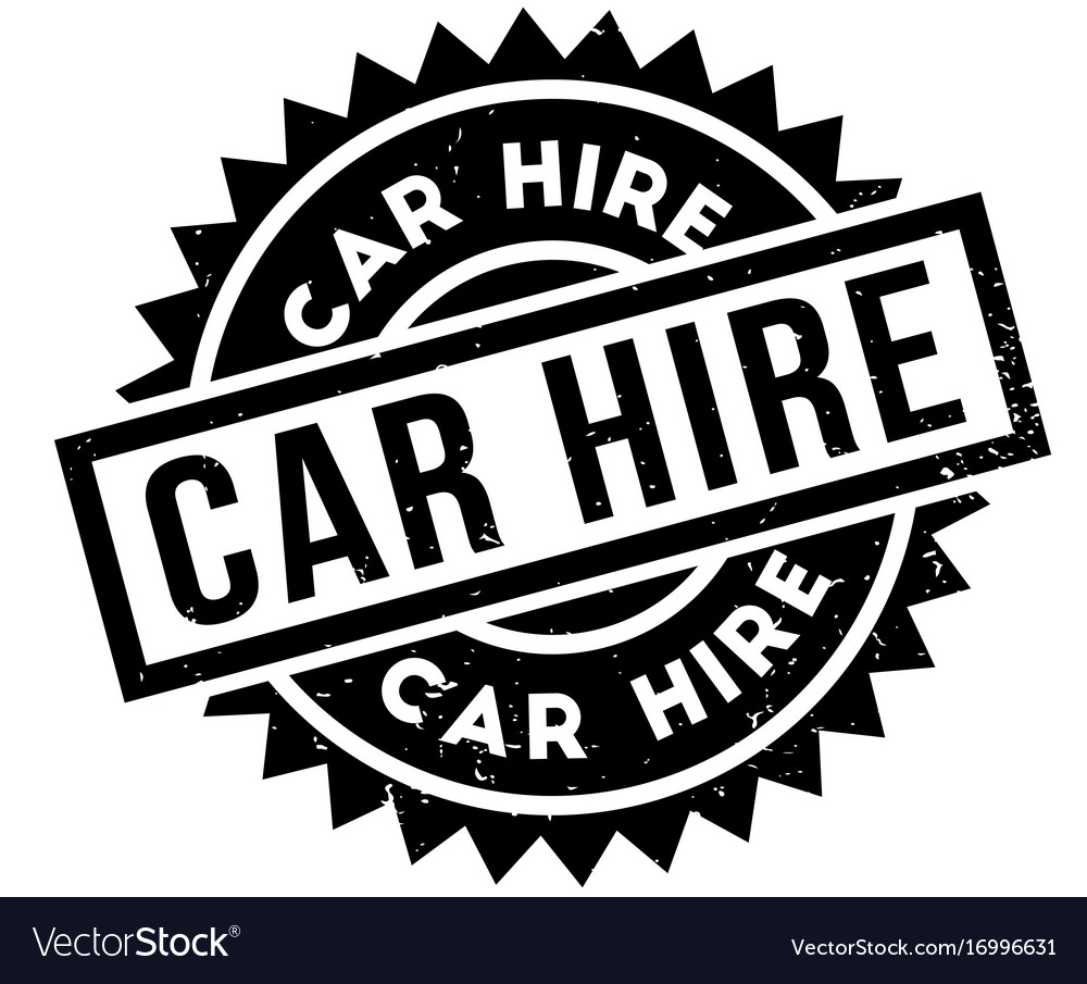 Car hire rubber stamp