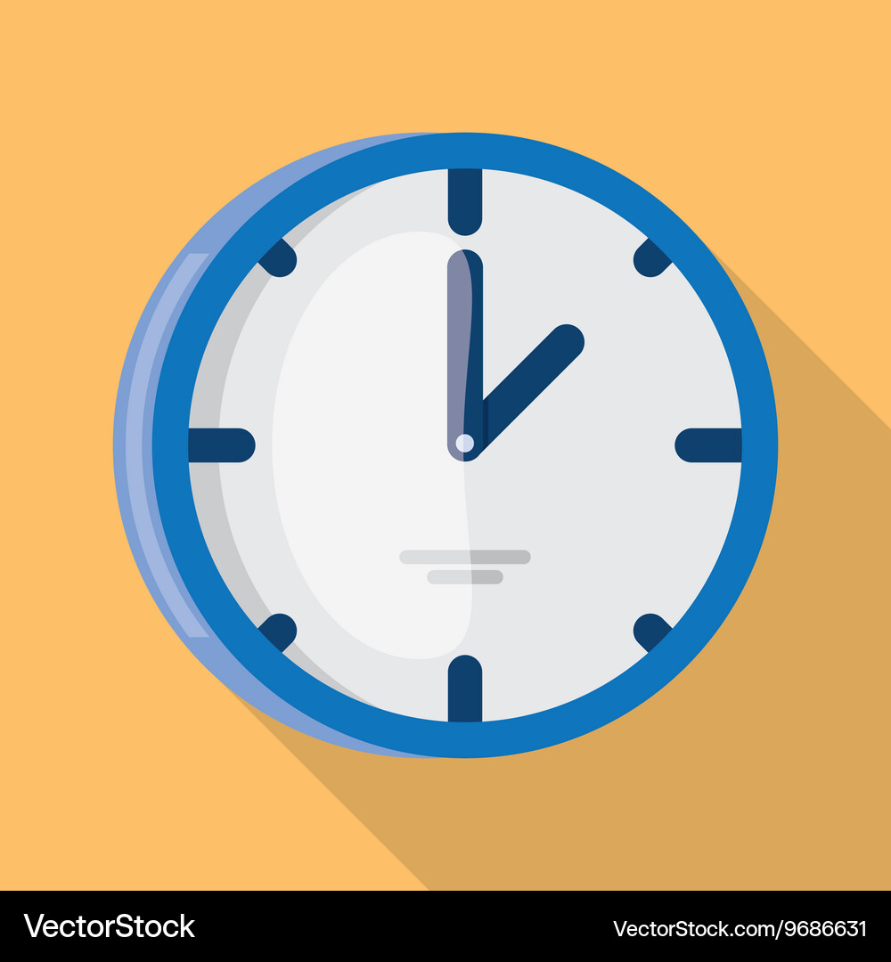 Classic Wall Clock Icon Royalty Free Vector Image