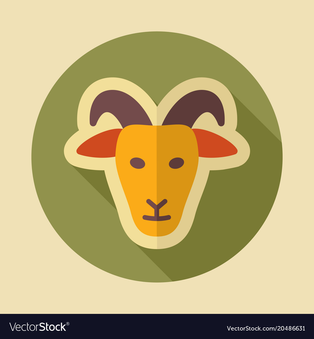 Goat icon animal head