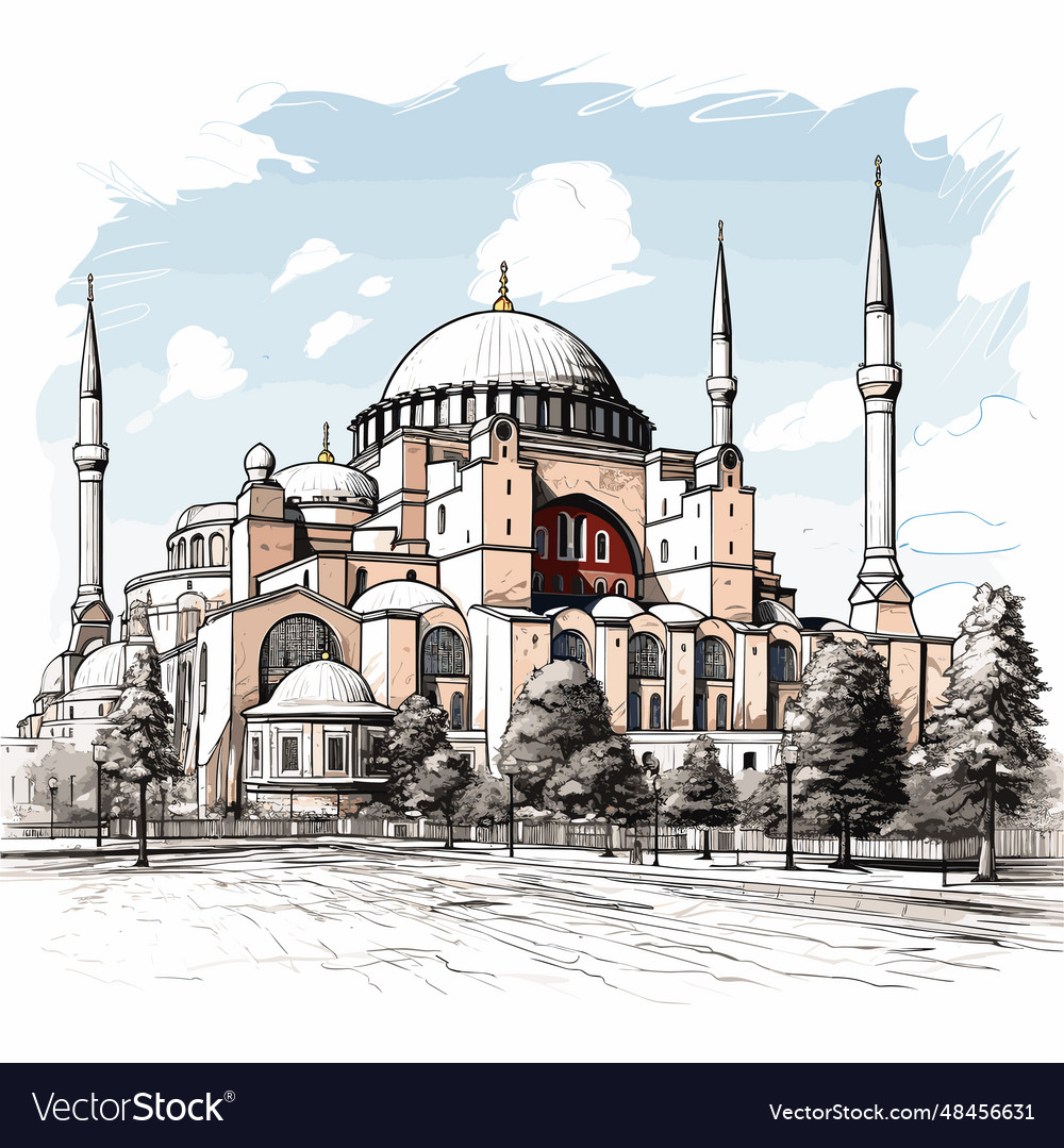 Hagia sophia handgezeichnet Comic