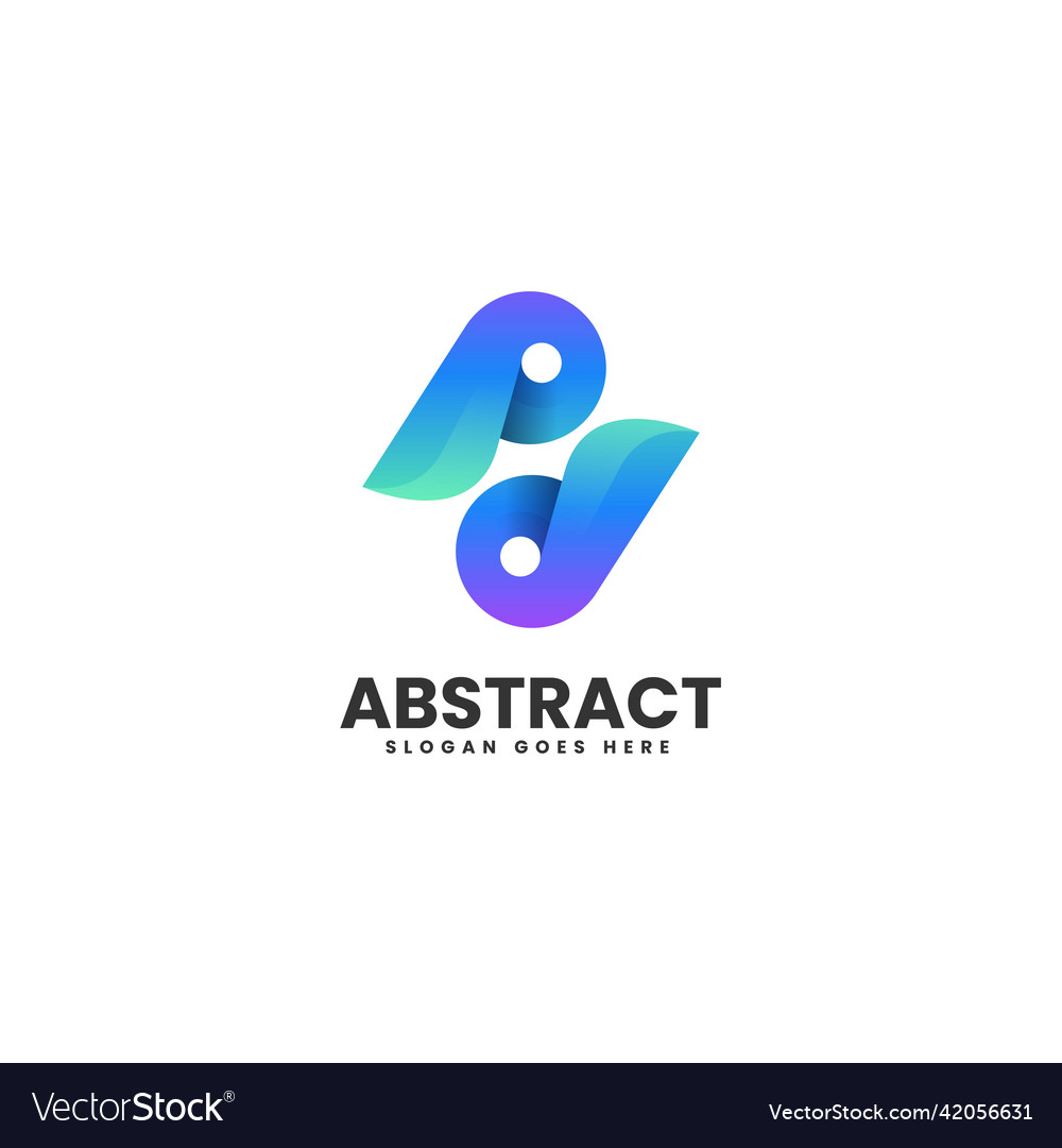 Logo abstract gradient colorful style