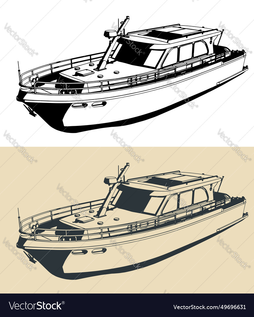 motor yacht vector owner