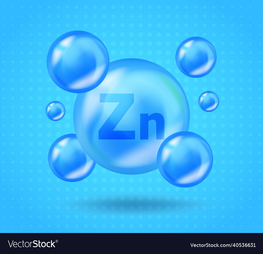 Realistic mineral zn zinc design vitamin complex