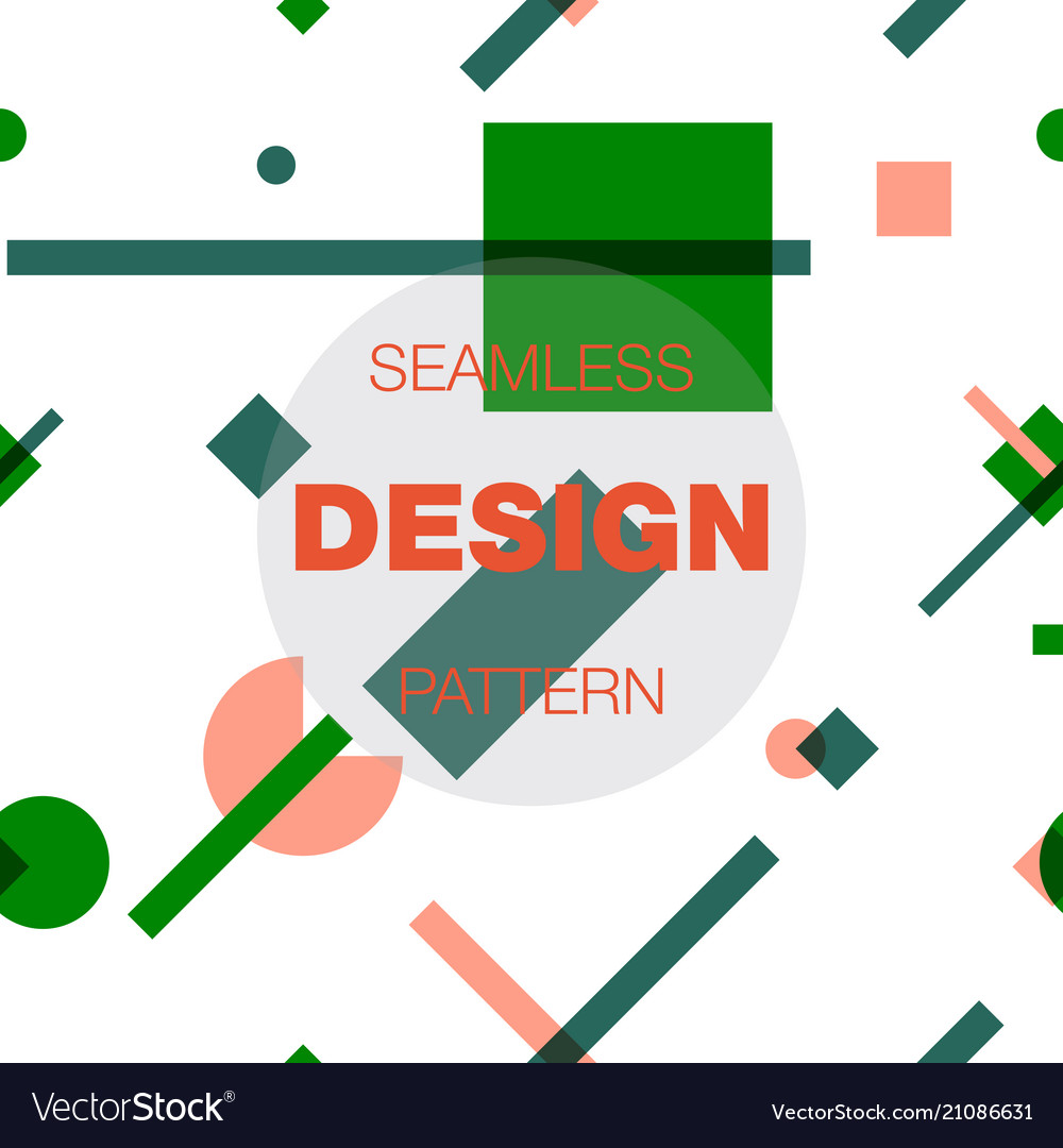 Seamless pattern in colors with geometric