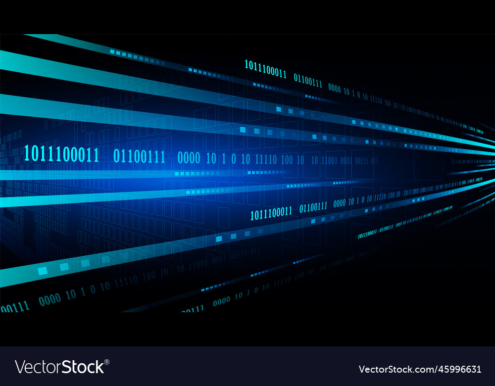 Technology background with hi-tech digital data vector image Technology background with hi-tech digital data