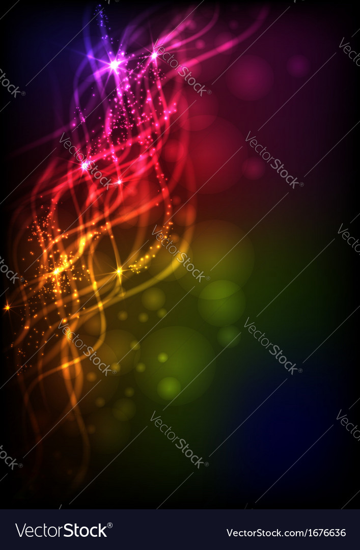 Abstract neon waves