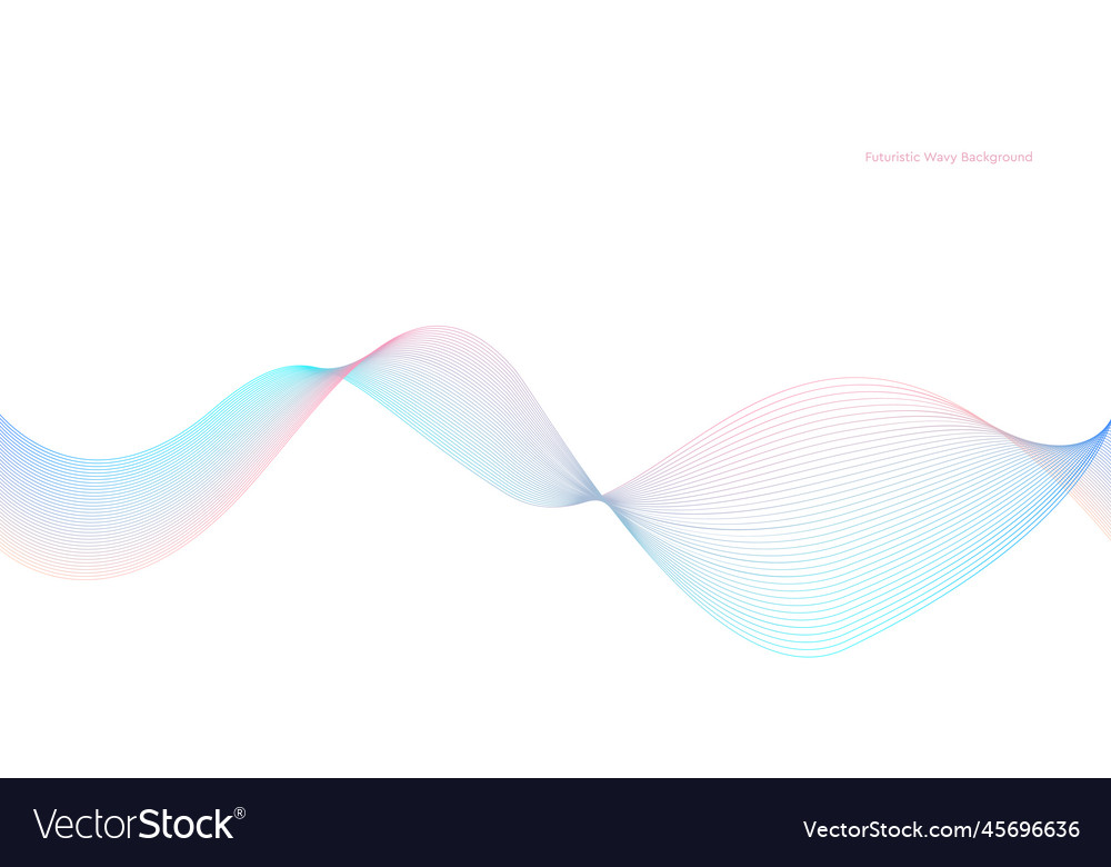 Abstract wave element for design
