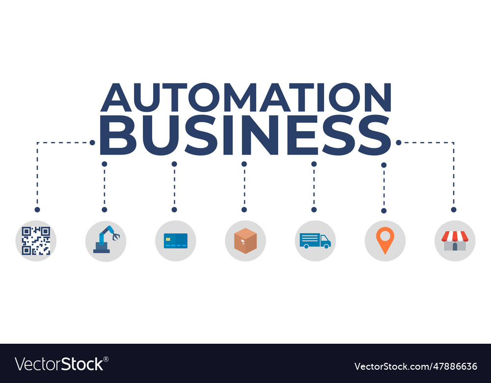 Automation business element of icon vector image Automation business element of icon