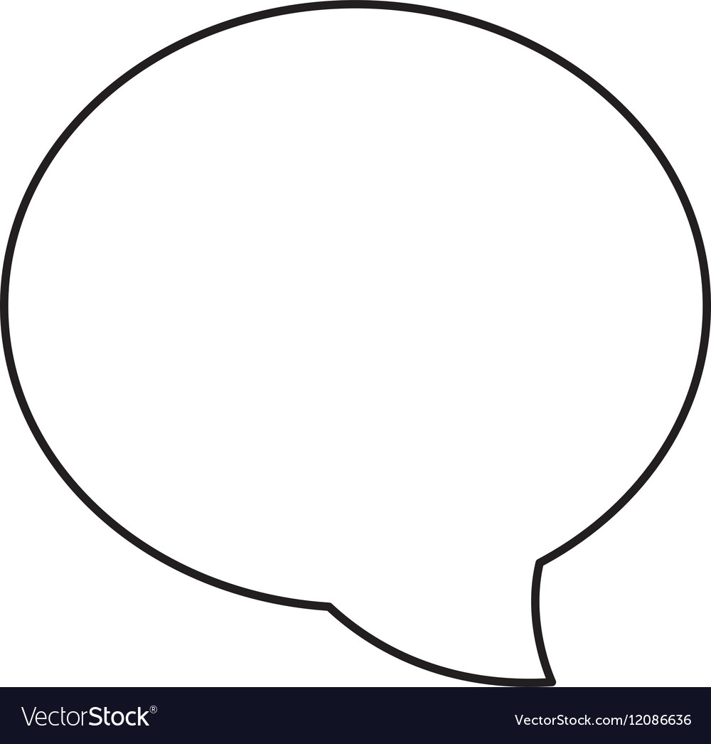 Chat bubble speakbox Royalty Free Vector Image