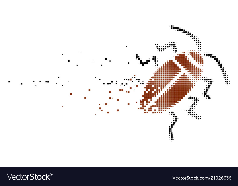 Cockroach fragmented pixel icon