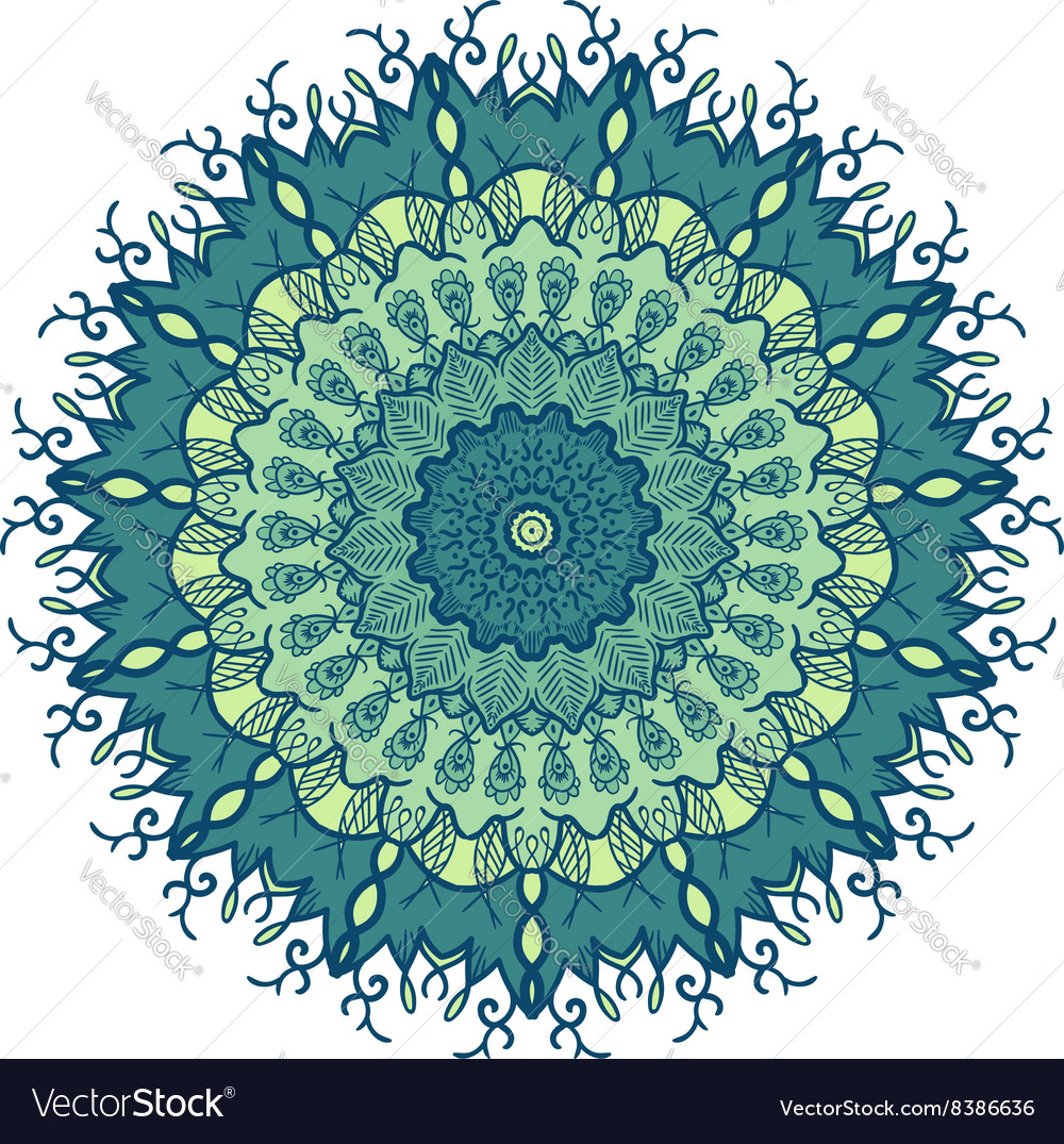 Mandala line template