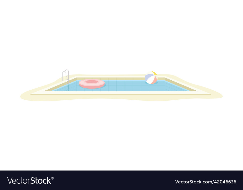 Swimming pool or bath as structure Royalty Free Vector Image