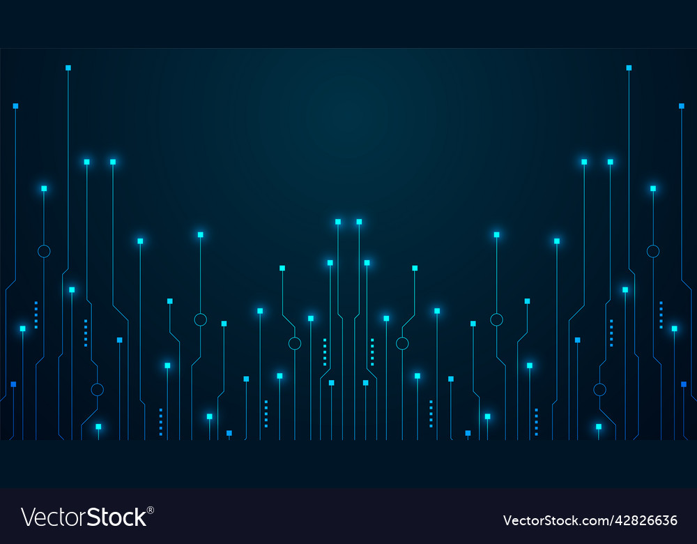 Technology background with hi-tech digital data Vector Image Technology background with hi-tech digital data