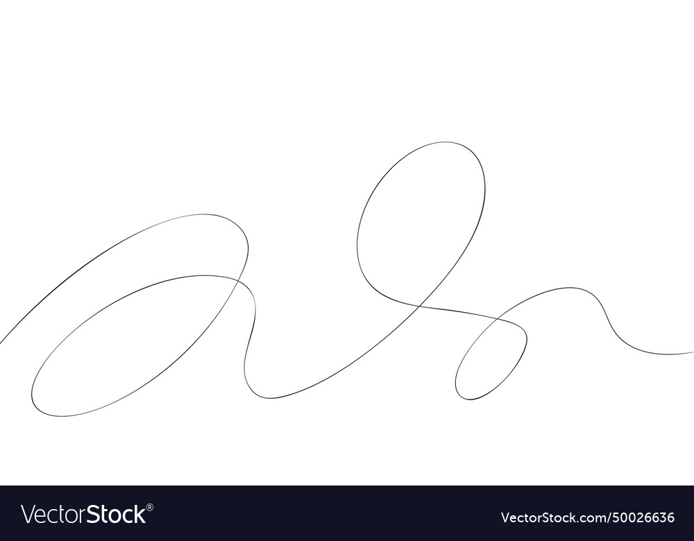 Thin wavy line pattern with flowing curves vector image Thin wavy line pattern with flowing curves