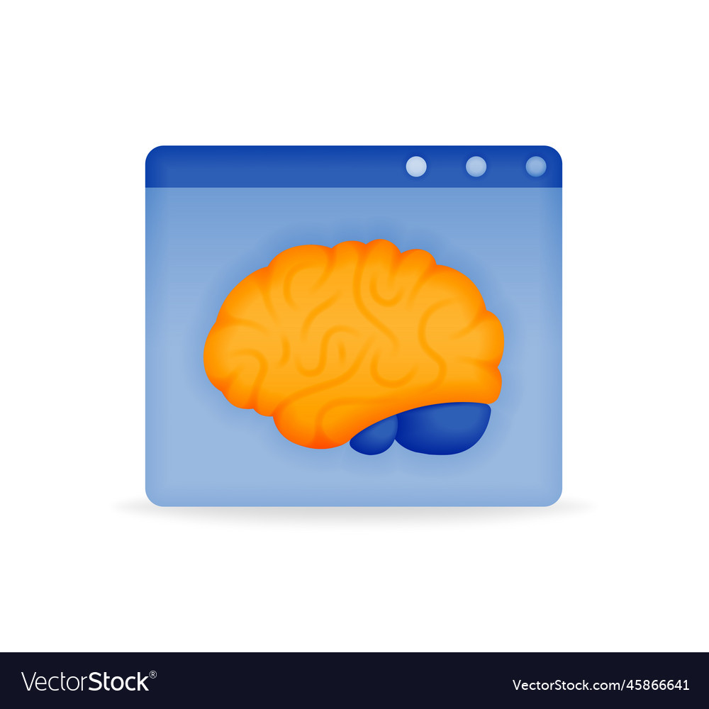 Artificial intelligence software development icon Vector Image Artificial intelligence software development icon