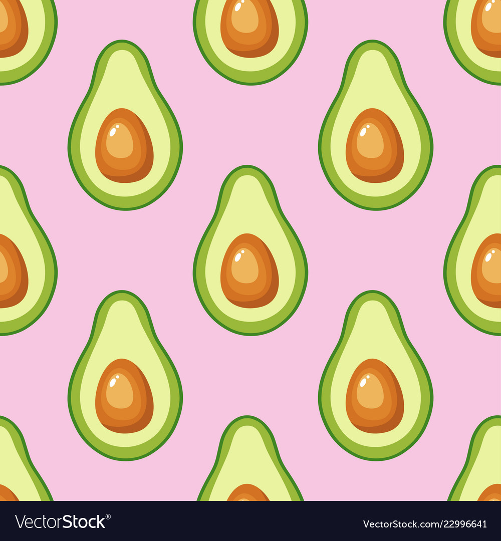 Avocado Pattern - Seamless Print
