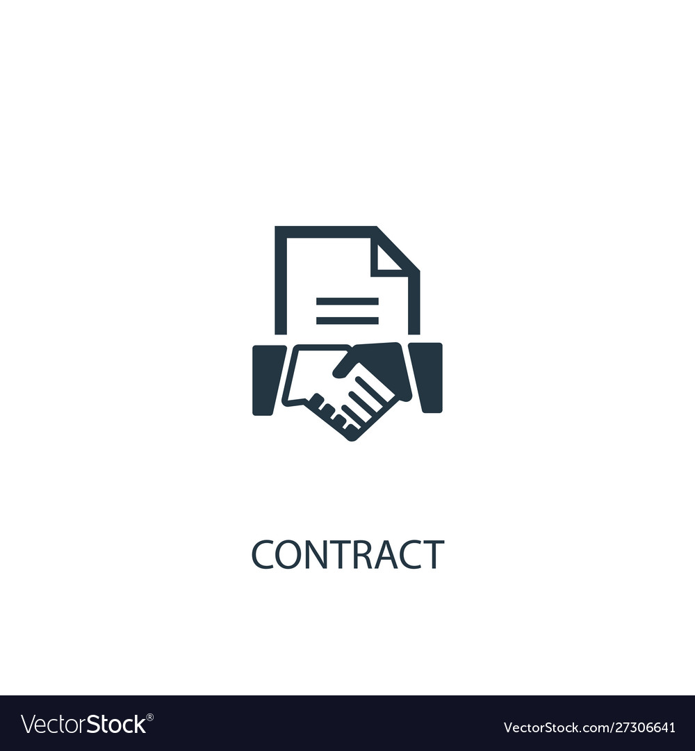 Contract icon simple element