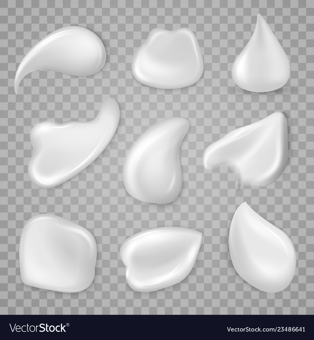 Cosmetic cream smear for application to the skin vector image Cosmetic cream smear for application to the skin