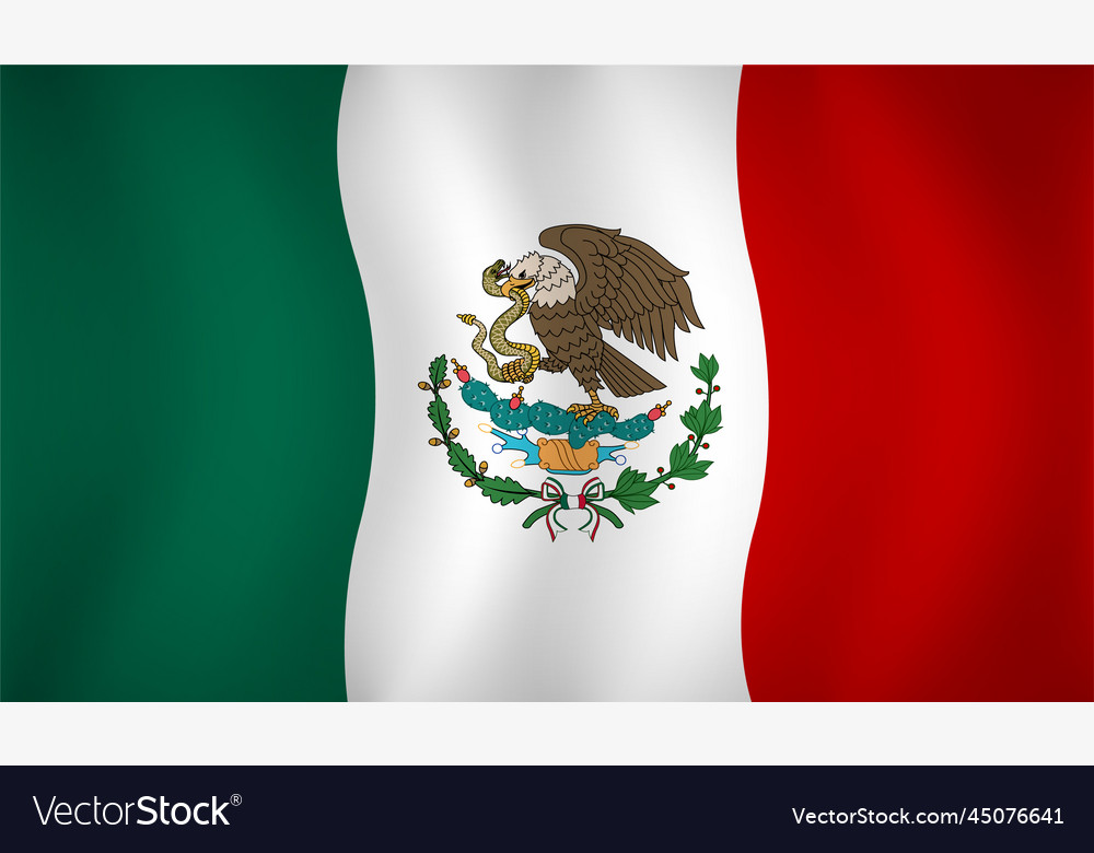 Mexico flag background