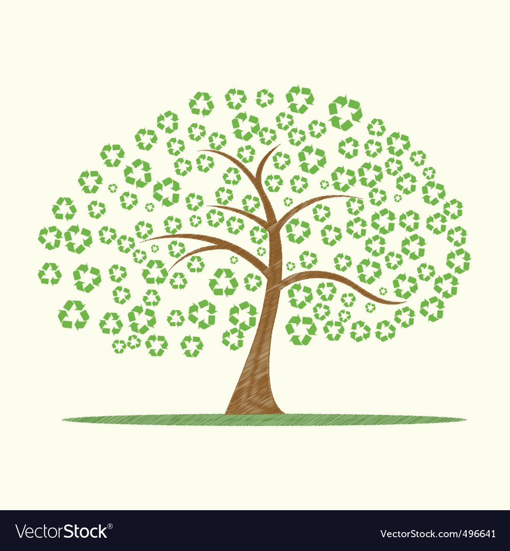 Recycle Tree Clip Art