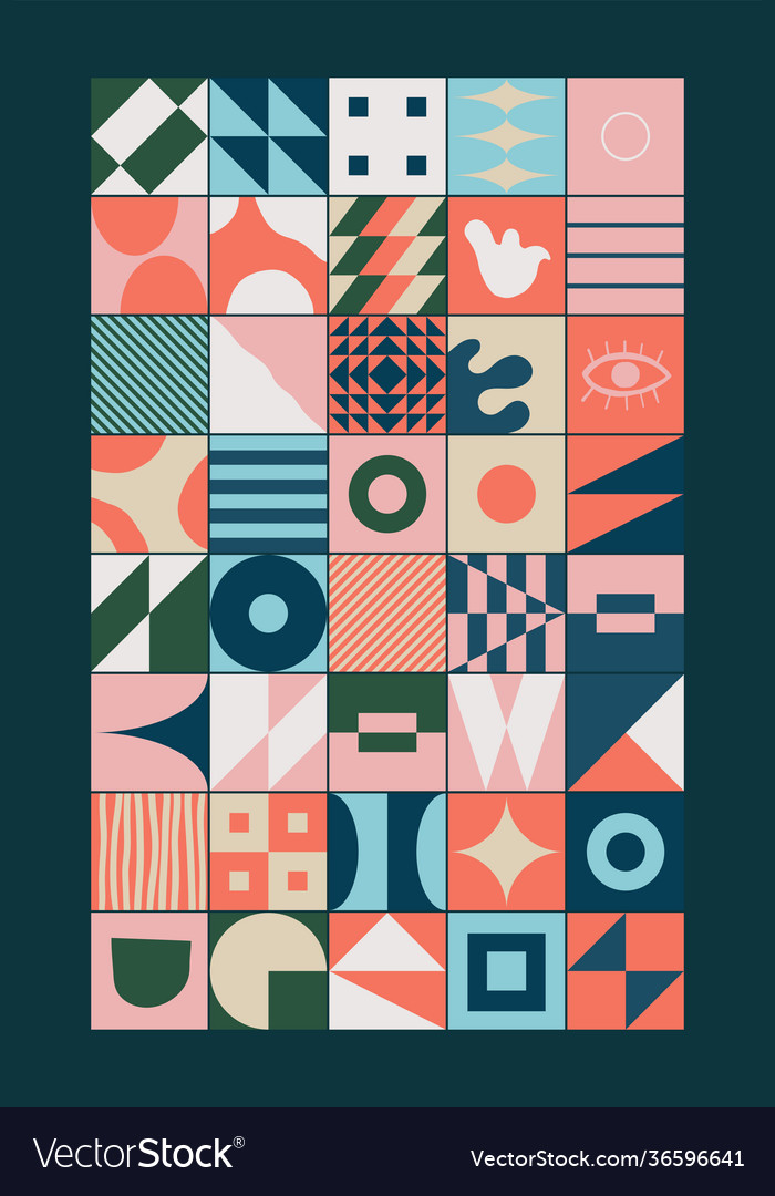 Vertical abstract pattern design vector image Vertical abstract pattern design