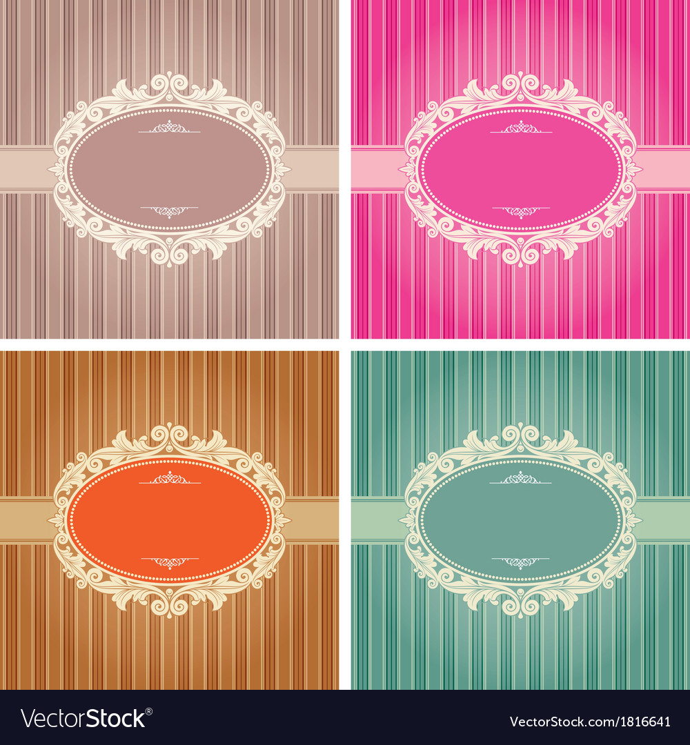 Vintage background frame template