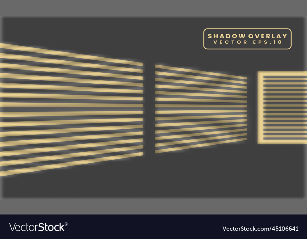Window shadow overlay image vector image Window shadow overlay image