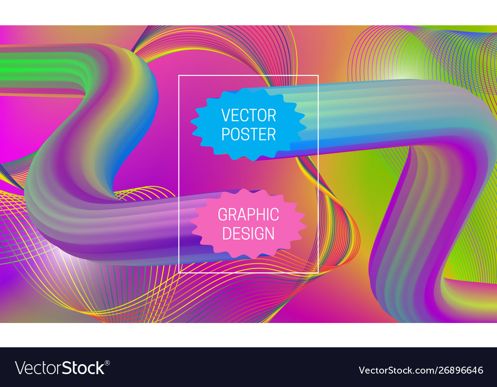 Abstract background design with liquid flow vector image Abstract background design with liquid flow
